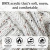 image:imageFunky Junque Exclusives Slouchy Beanie for Women  Oversized Winter Hat Chunky Cable Knit Beanies Unisex Cold Weather HatsIvory  Confetti