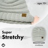 image:imageFunky Junque Exclusives Slouchy Beanie for Women  Oversized Winter Hat Chunky Cable Knit Beanies Unisex Cold Weather HatsMercury