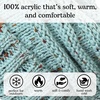 image:imageFunky Junque Exclusives Slouchy Beanie for Women  Oversized Winter Hat Chunky Cable Knit Beanies Unisex Cold Weather HatsMint  Confetti