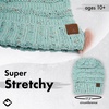 image:imageFunky Junque Exclusives Slouchy Beanie for Women  Oversized Winter Hat Chunky Cable Knit Beanies Unisex Cold Weather HatsMint  Confetti