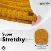 image:imageFunky Junque Exclusives Slouchy Beanie for Women  Oversized Winter Hat Chunky Cable Knit Beanies Unisex Cold Weather HatsMustard  Confetti