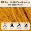 image:imageFunky Junque Exclusives Slouchy Beanie for Women  Oversized Winter Hat Chunky Cable Knit Beanies Unisex Cold Weather HatsMustard
