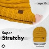 image:imageFunky Junque Exclusives Slouchy Beanie for Women  Oversized Winter Hat Chunky Cable Knit Beanies Unisex Cold Weather HatsMustard
