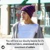 image:imageFunky Junque Exclusives Slouchy Beanie for Women  Oversized Winter Hat Chunky Cable Knit Beanies Unisex Cold Weather HatsPurple
