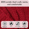 image:imageFunky Junque Exclusives Slouchy Beanie for Women  Oversized Winter Hat Chunky Cable Knit Beanies Unisex Cold Weather HatsRed