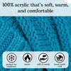 image:imageFunky Junque Exclusives Slouchy Beanie for Women  Oversized Winter Hat Chunky Cable Knit Beanies Unisex Cold Weather HatsTeal