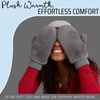 image:imageFunky Junque Faux Fur Flip Mittens Womens Warm Convertible Fingerless GlovesFaux Fur  Grey