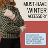 image:imageFunky Junque Faux Fur Flip Mittens Womens Warm Convertible Fingerless GlovesFaux Fur  Rose