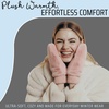 image:imageFunky Junque Faux Fur Flip Mittens Womens Warm Convertible Fingerless GlovesFaux Fur  Rose