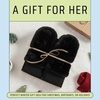 image:imageFunky Junque Faux Fur Flip Mittens Womens Warm Convertible Fingerless GlovesGlitter  Black