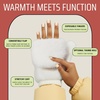 image:imageFunky Junque Faux Fur Flip Mittens Womens Warm Convertible Fingerless GlovesGlitter  Ivory