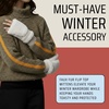 image:imageFunky Junque Faux Fur Flip Mittens Womens Warm Convertible Fingerless GlovesIvory