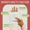image:imageFunky Junque Faux Fur Flip Mittens Womens Warm Convertible Fingerless GlovesIvory