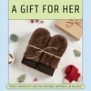 image:imageFunky Junque Faux Fur Flip Mittens Womens Warm Convertible Fingerless GlovesLeopard Print  Brown