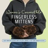 image:imageFunky Junque Faux Fur Flip Mittens Womens Warm Convertible Fingerless GlovesLeopard Print  Brown