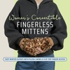 image:imageFunky Junque Faux Fur Flip Mittens Womens Warm Convertible Fingerless GlovesLeopard Print  Latte