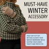 image:imageFunky Junque Faux Fur Flip Mittens Womens Warm Convertible Fingerless GlovesMocha