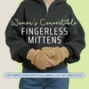 image:imageFunky Junque Faux Fur Flip Mittens Womens Warm Convertible Fingerless GlovesSherpa Camel
