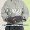 image:imageFunky Junque Faux Fur Flip Mittens Womens Warm Convertible Fingerless GlovesSherpa Grey