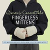 image:imageFunky Junque Faux Fur Flip Mittens Womens Warm Convertible Fingerless GlovesSherpa Ivory