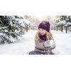 image:imageFunky Junque FleeceLined Neck Warmer Tube Scarf amp Knit Gaiter Bundle  Cozy Winter Set  Neutral Tones Vibrant HuesDk Purple