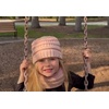 image:imageFunky Junque FleeceLined Neck Warmer Tube Scarf amp Knit Gaiter Bundle  Cozy Winter Set  Neutral Tones Vibrant HuesIndi Pink