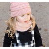 image:imageFunky Junque FleeceLined Neck Warmer Tube Scarf amp Knit Gaiter Bundle  Cozy Winter Set  Neutral Tones Vibrant HuesIndi Pink