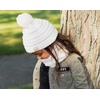 image:imageFunky Junque FleeceLined Neck Warmer Tube Scarf amp Knit Gaiter Bundle  Cozy Winter Set  Neutral Tones Vibrant HuesIvory