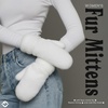 image:imageFunky Junque Fuzzy Mittens for Women Faux Fur Cold Weather Gloves Fleece Lined Cute Furry Fluffy Warm Winter FashionWhite