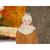 image:imageFunky Junque Girls Winter Hat amp Scarf Sets  Pom Beanie Ponytail Beanies or Headband with Matching Infinity Scarf Ages 15Beige Faux Fur  Pom Hat  Scarf