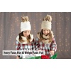image:imageFunky Junque Girls Winter Hat amp Scarf Sets  Pom Beanie Ponytail Beanies or Headband with Matching Infinity Scarf Ages 15Black  Hat  Scarf