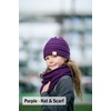 image:imageFunky Junque Girls Winter Hat amp Scarf Sets  Pom Beanie Ponytail Beanies or Headband with Matching Infinity Scarf Ages 15Black  Hat  Scarf