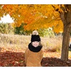 image:imageFunky Junque Girls Winter Hat amp Scarf Sets  Pom Beanie Ponytail Beanies or Headband with Matching Infinity Scarf Ages 15Black Faux Fur  Pom Hat  Scarf