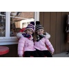 image:imageFunky Junque Girls Winter Hat amp Scarf Sets  Pom Beanie Ponytail Beanies or Headband with Matching Infinity Scarf Ages 15Multi Color Stripes  Black
