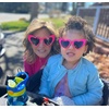 image:imageFunky Junque Heart Shaped Sunglasses Mommy and Me  Mothers Day Gift  Family Matching SunniesCandy Pink