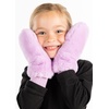image:imageFunky Junque Kids Convertible Faux Fur Mittens  Girls Mittens Ages 39 Warm Sherpa Winter Fuzzy Mitten with Finger Flap1 Pink 1 Lavender 2 Pack
