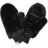 image:imageFunky Junque Kids Convertible Faux Fur Mittens  Girls Mittens Ages 39 Warm Sherpa Winter Fuzzy Mitten with Finger FlapBlack