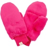 image:imageFunky Junque Kids Convertible Faux Fur Mittens  Girls Mittens Ages 39 Warm Sherpa Winter Fuzzy Mitten with Finger FlapFuchsia