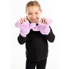 image:imageFunky Junque Kids Convertible Faux Fur Mittens  Girls Mittens Ages 39 Warm Sherpa Winter Fuzzy Mitten with Finger FlapLavender