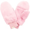 image:imageFunky Junque Kids Convertible Faux Fur Mittens  Girls Mittens Ages 39 Warm Sherpa Winter Fuzzy Mitten with Finger FlapPink