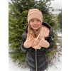 image:imageFunky Junque Kids Cozy Winter Set  Matching Ribbed Beanie Hat Cable Knit Scarf amp GlovesBlack
