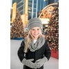 image:imageFunky Junque Kids Cozy Winter Set  Matching Ribbed Beanie Hat Cable Knit Scarf amp GlovesHeather Grey
