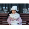 image:imageFunky Junque Kids Cozy Winter Set  Matching Ribbed Beanie Hat Cable Knit Scarf amp GlovesIvory