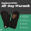image:imageFunky Junque Kids Mittens  Thermal Knit Fleece Lined Winter Gloves for Boys amp Girls Ages 57 Soft Cozy Cold Weather WearBlack