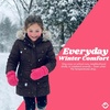 image:imageFunky Junque Kids Mittens  Thermal Knit Fleece Lined Winter Gloves for Boys amp Girls Ages 57 Soft Cozy Cold Weather WearCandy Pink