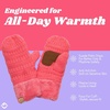 image:imageFunky Junque Kids Mittens  Thermal Knit Fleece Lined Winter Gloves for Boys amp Girls Ages 57 Soft Cozy Cold Weather WearCandy Pink