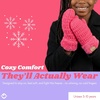 image:imageFunky Junque Kids Mittens  Thermal Knit Fleece Lined Winter Gloves for Boys amp Girls Ages 57 Soft Cozy Cold Weather WearCandy Pink