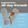 image:imageFunky Junque Kids Mittens  Thermal Knit Fleece Lined Winter Gloves for Boys amp Girls Ages 57 Soft Cozy Cold Weather WearHeather Grey