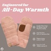 image:imageFunky Junque Kids Mittens  Thermal Knit Fleece Lined Winter Gloves for Boys amp Girls Ages 57 Soft Cozy Cold Weather WearIndi Pink