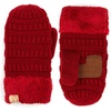 image:imageFunky Junque Kids Mittens  Thermal Knit Fleece Lined Winter Gloves for Boys amp Girls Ages 57 Soft Cozy Cold Weather WearRed